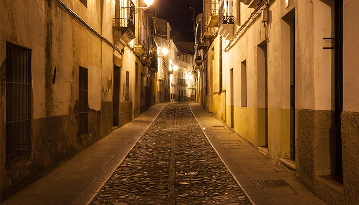 Paseo nocturno por Cáceres