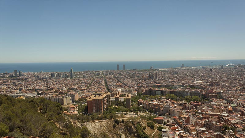 Vista de Barcelona desde los Bunkers del Carmel
