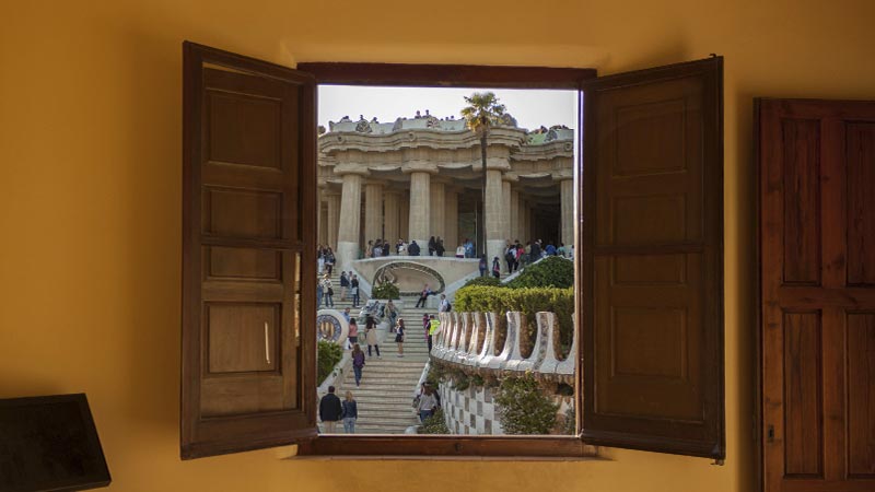 El Parque Güell desde la casa del Guarda