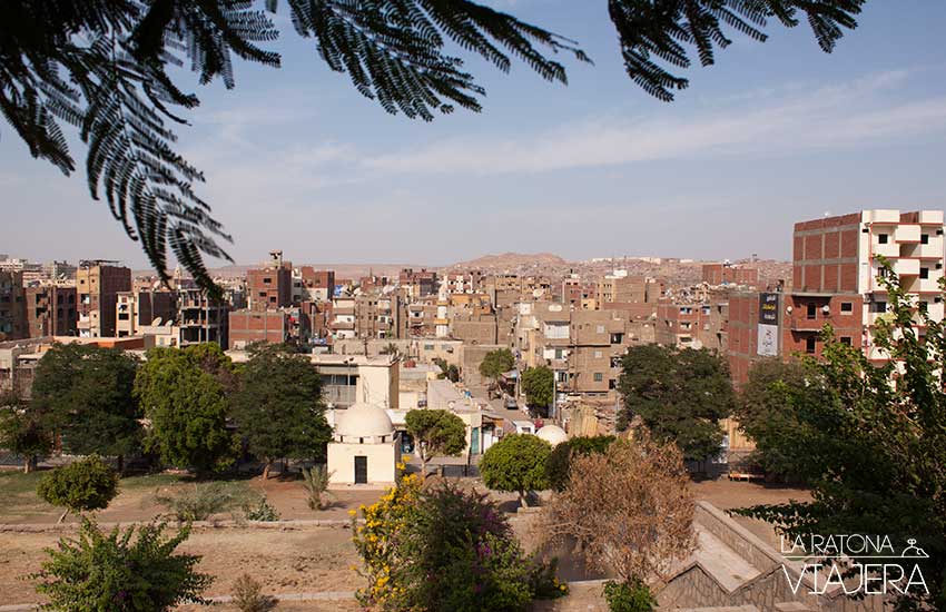 Vista de Aswan desde la Mezquita