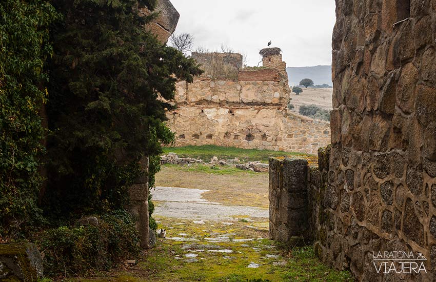 Vista de las ruinas del castillo en Bonilla de la Sierra